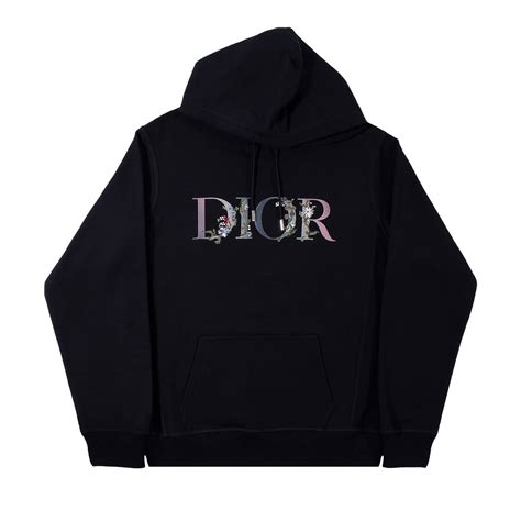 dior flowers embroidered hoodie|dior flowers hoodie goat.